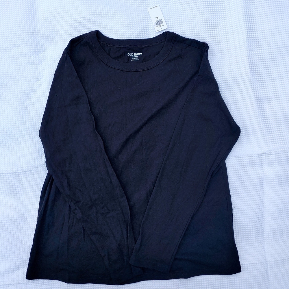 Old Navy Classic Black Crewneck Top